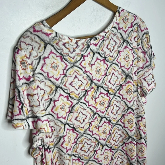LANE BRYANT Floral Print Flutter Short Sleeve Top - Picture 5 of 8